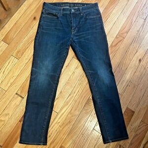 American Eagle 30 x‎ 30 Slim Straight Dark Rinse Flex Denim Jeans